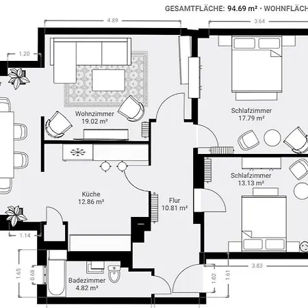 Urban & Chic: 2bdr, Parkplatz Apartment Witten